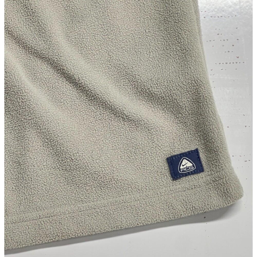 Nike ACG Thermal Layer 2 Fleece Quarter Zip Jacket Tan Khaki Therma-Fit Men's XL - Picture 5 of 11
